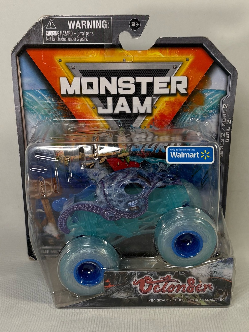 🌊 MONSTER JAM EARTH VS SURF OCTON8ER BLUE MONSTER TRUCK WALMART EXCLUSIVE 🌊